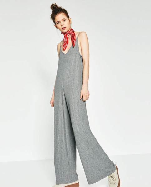 RIBBED JUMPSUIT