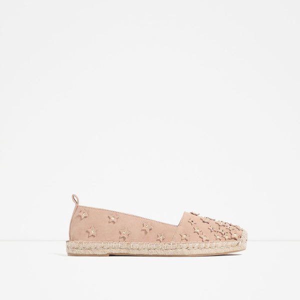 LEATHER ESPADRILLES WITH STARS