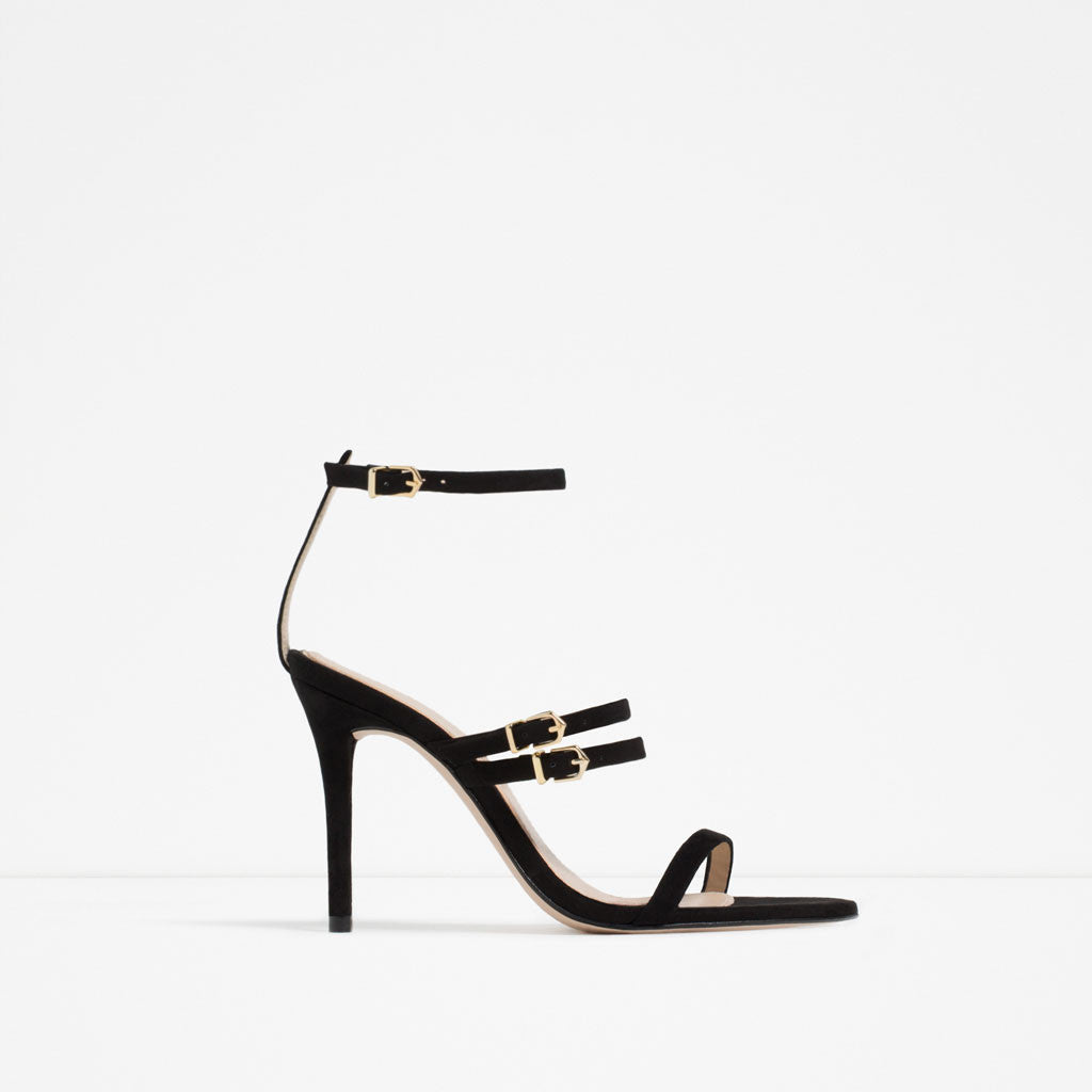 LEATHER STRAPPY SANDALS