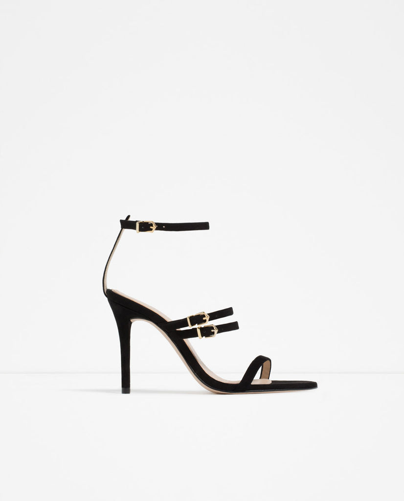 LEATHER STRAPPY SANDALS