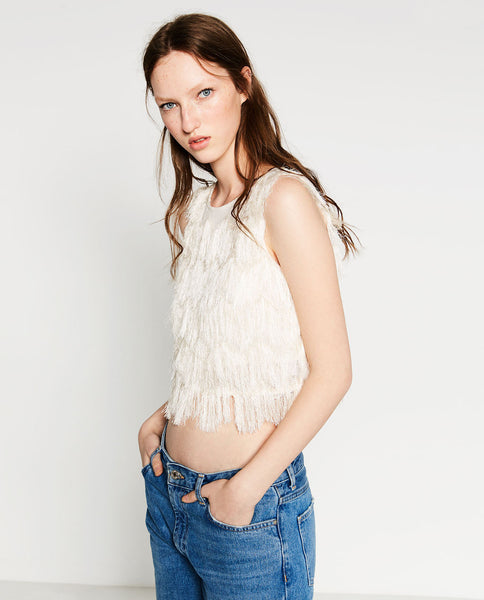 FRINGED TOP