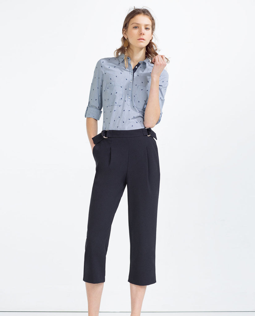 STRIPED POPLIN SHIRT