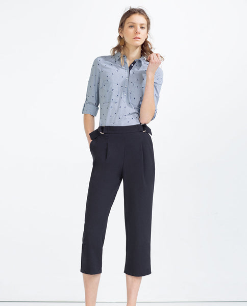 STRIPED POPLIN SHIRT