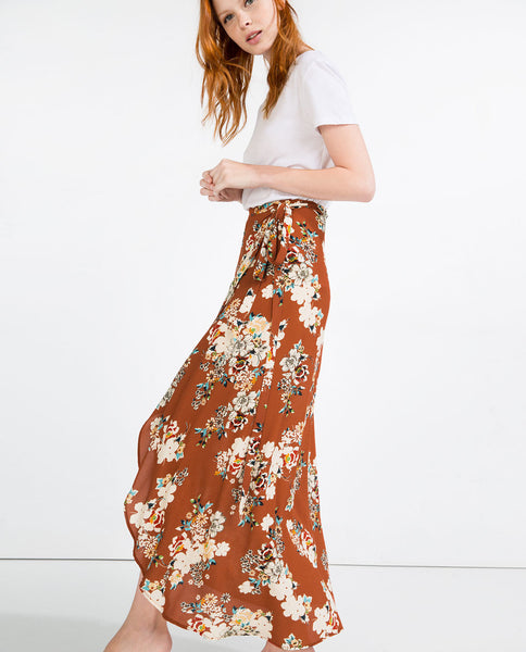 LONG WRAP SKIRT