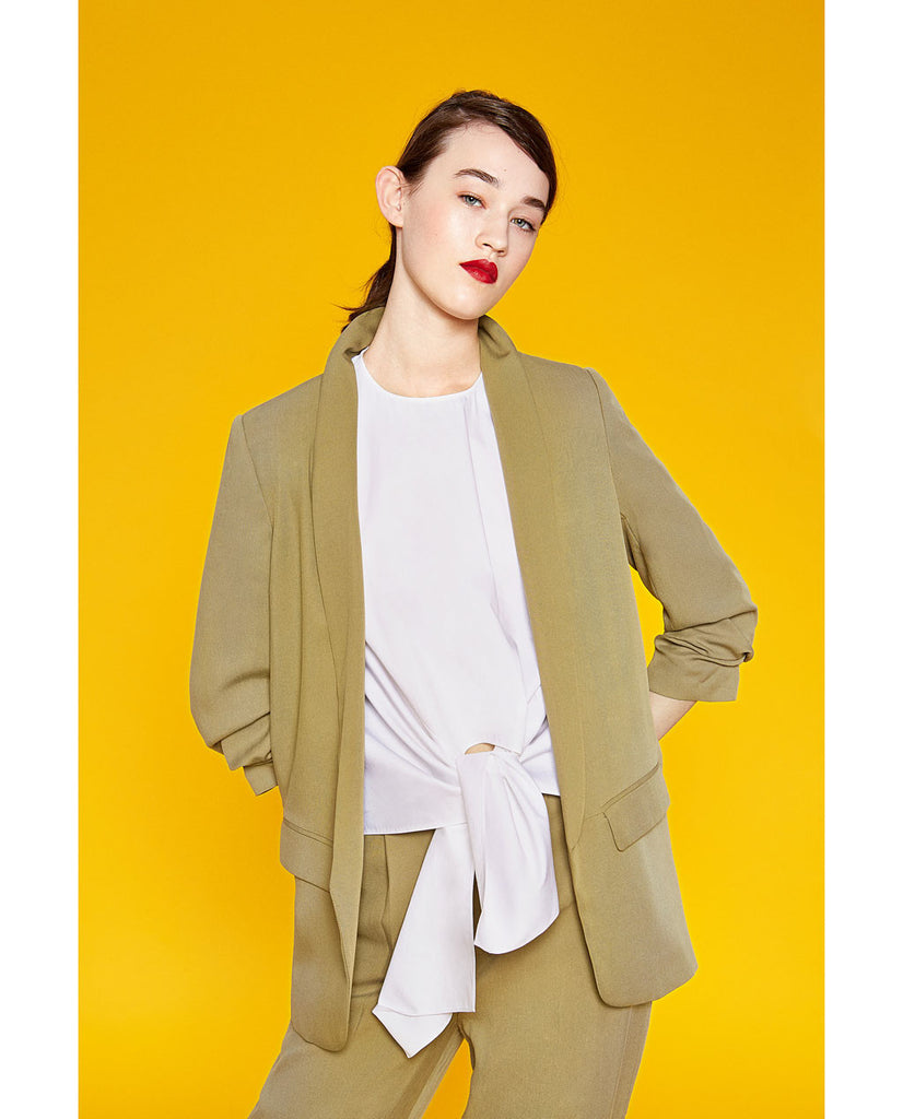 ROLL-UP SLEEVE BLAZER