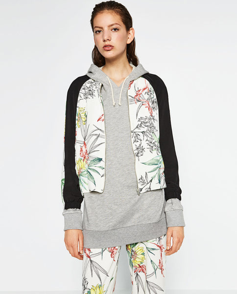 PRINTED BOMBER JACKET