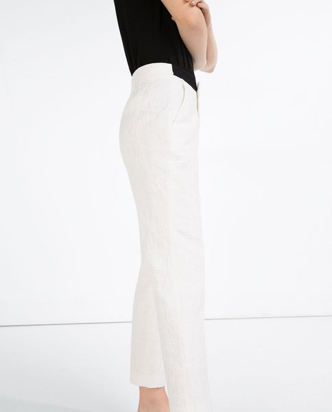 JACQUARD TROUSERS