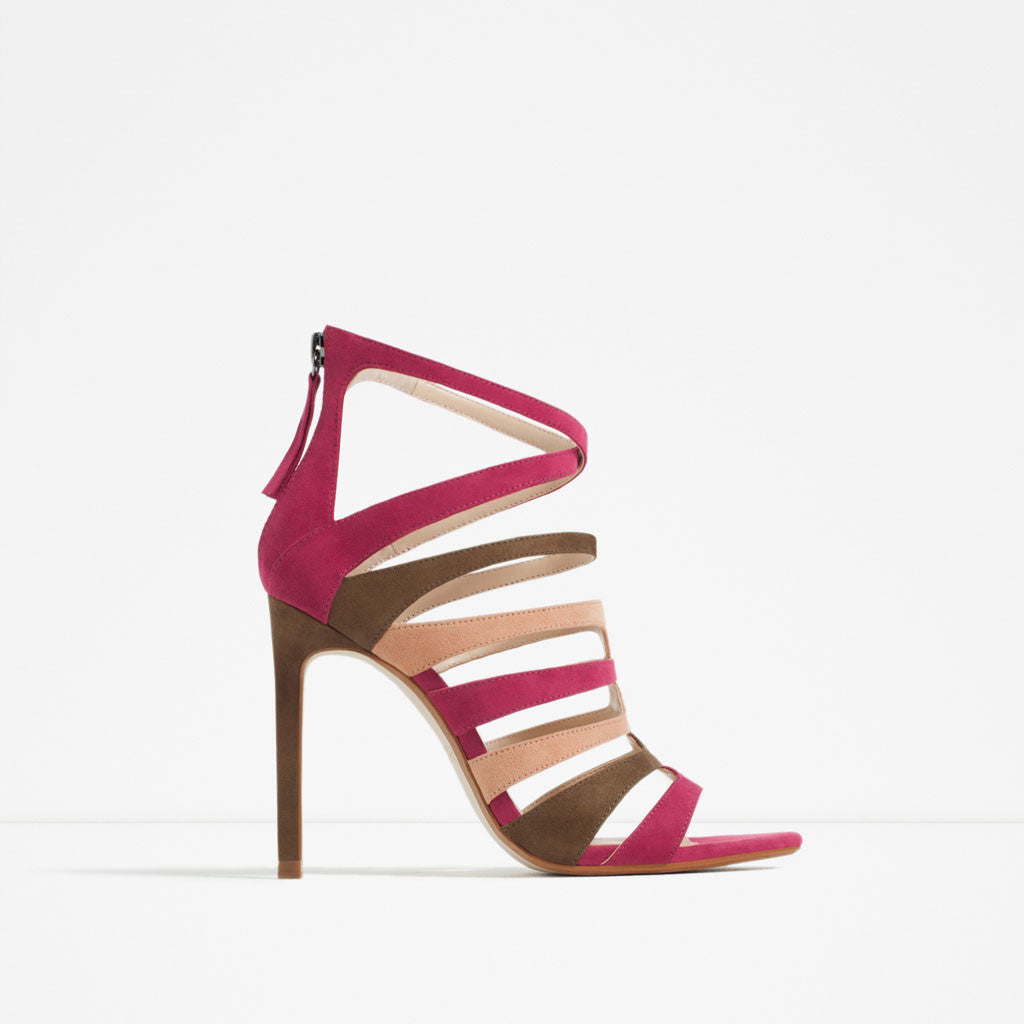 HIGH HEEL STRAPPY SANDALS