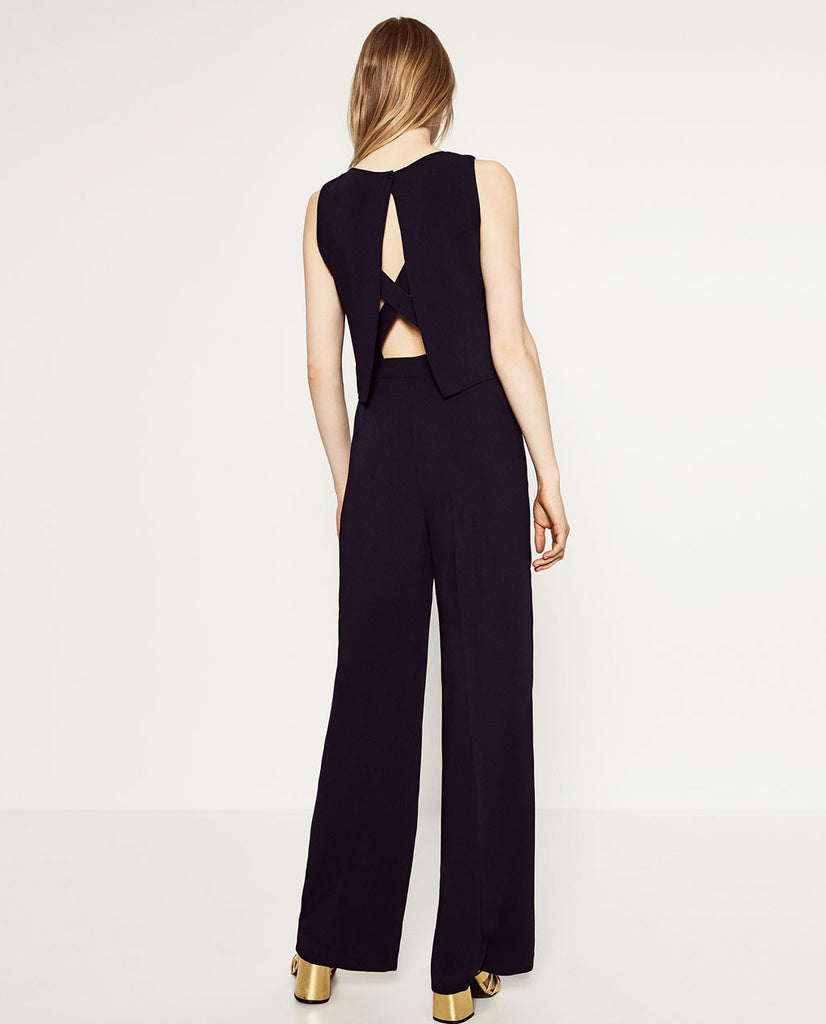 JUMPSUIT WITH OPEN BACK