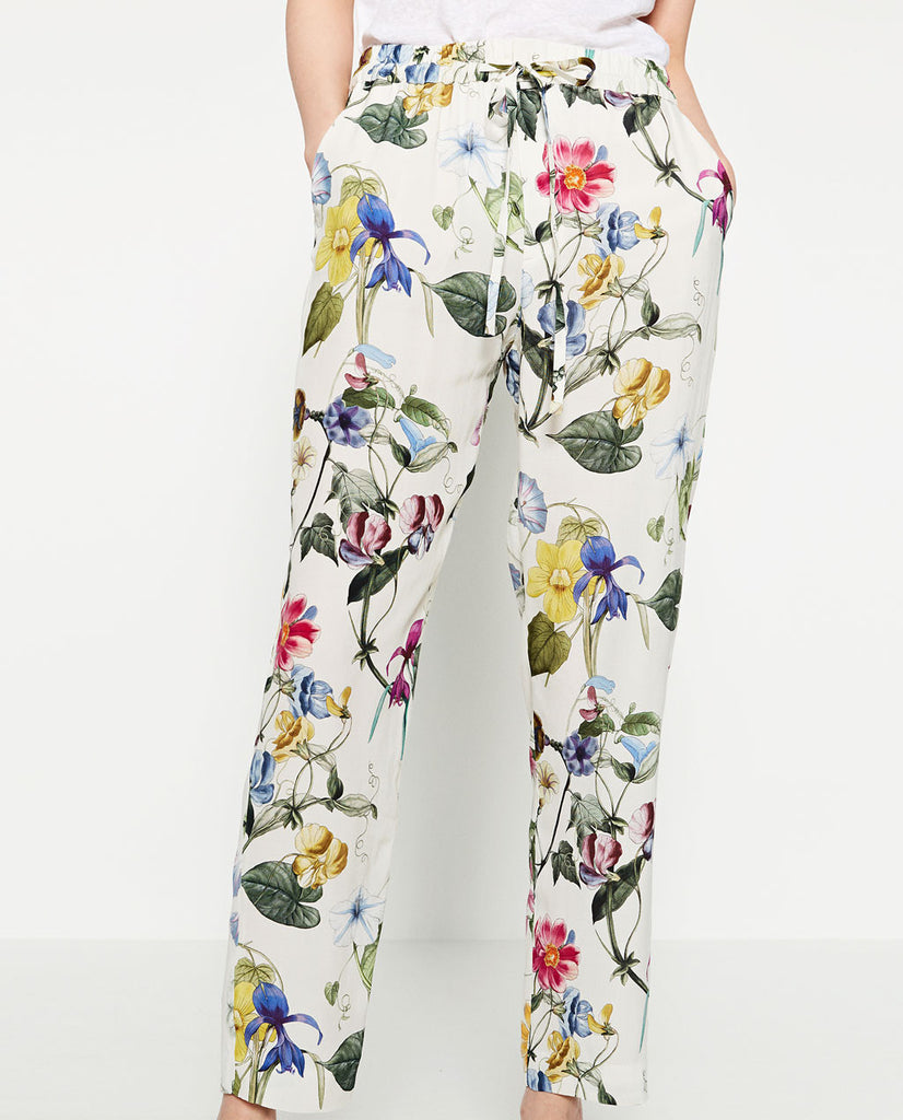 FLORAL PRINT TROUSERS