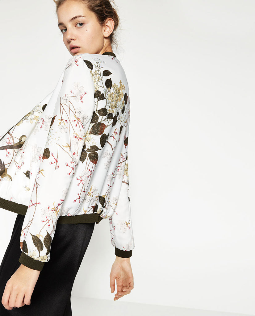 PRINTED BOMBER JACKET