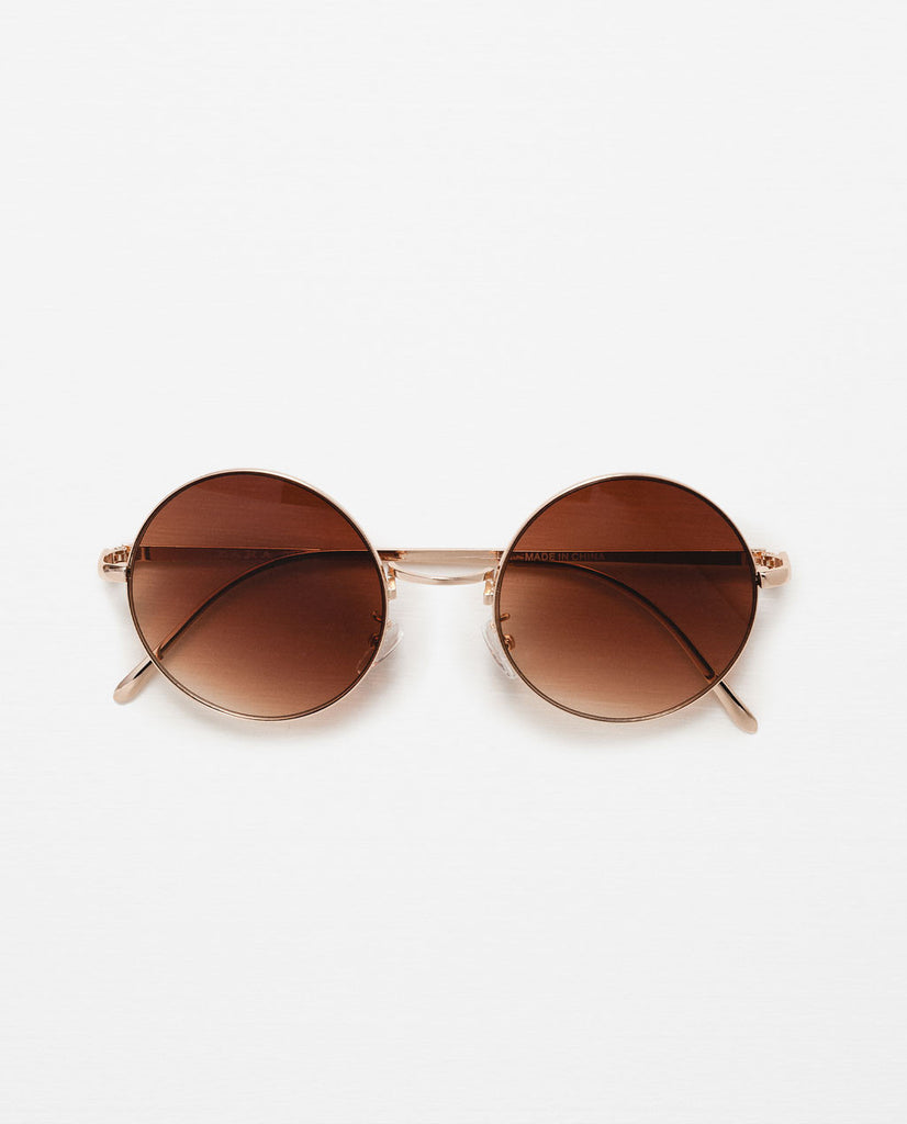 ROUNDED METALLIC SUNGLASSES