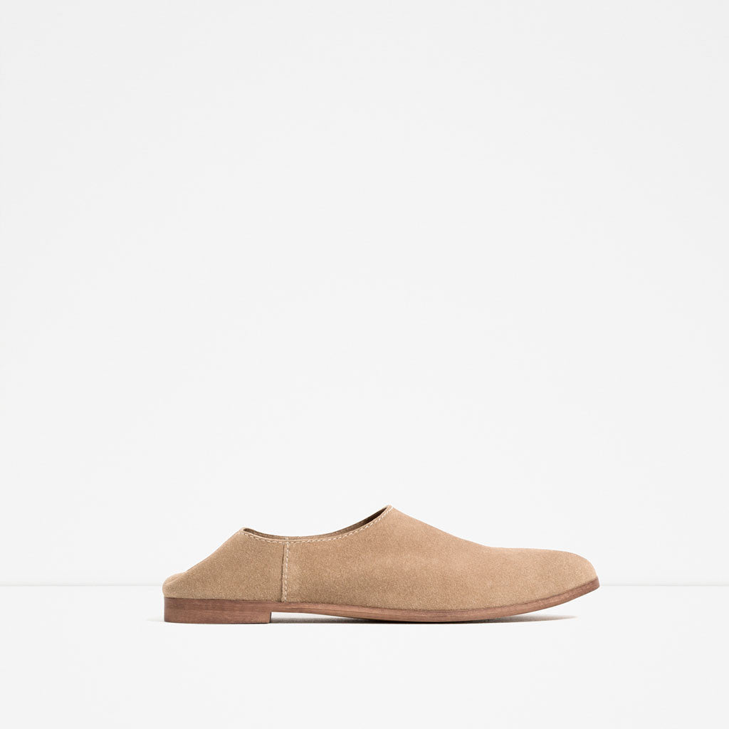 FLAT LEATHER SHOES