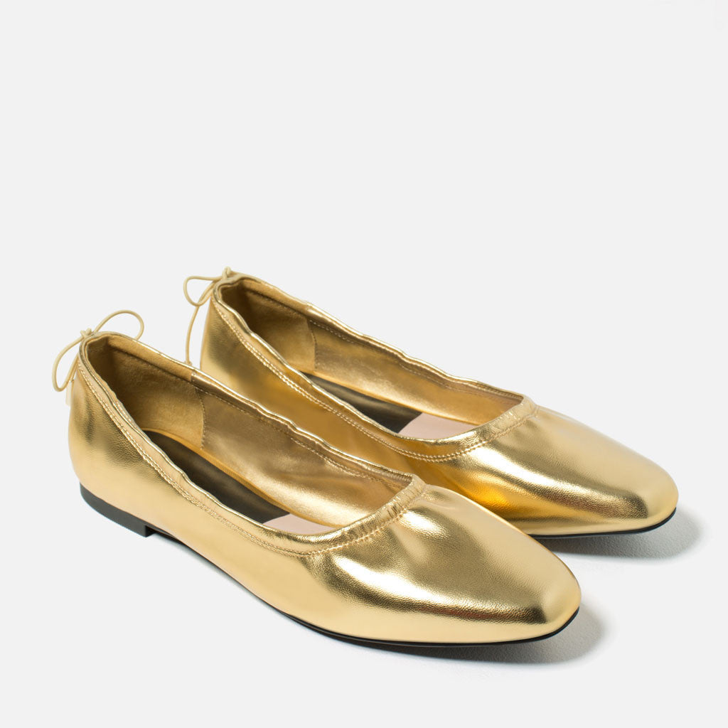 METALLIC BALLERINAS