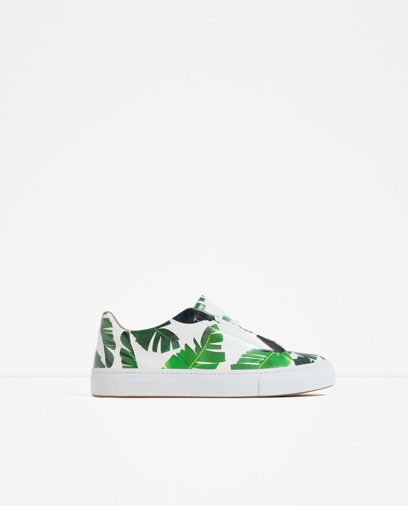 PALM TREE PRINT SNEAKERS