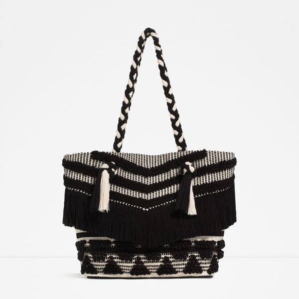 FRINGED TOTE