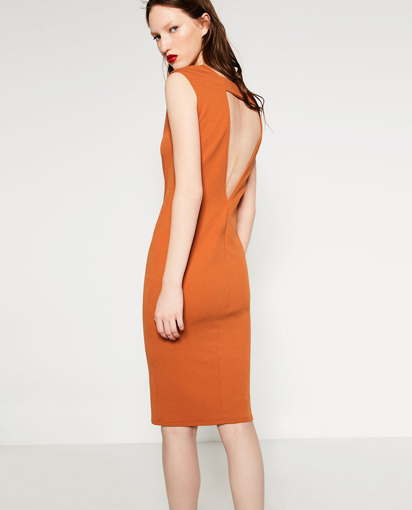 DRESS WITH LOW-CUT BACK