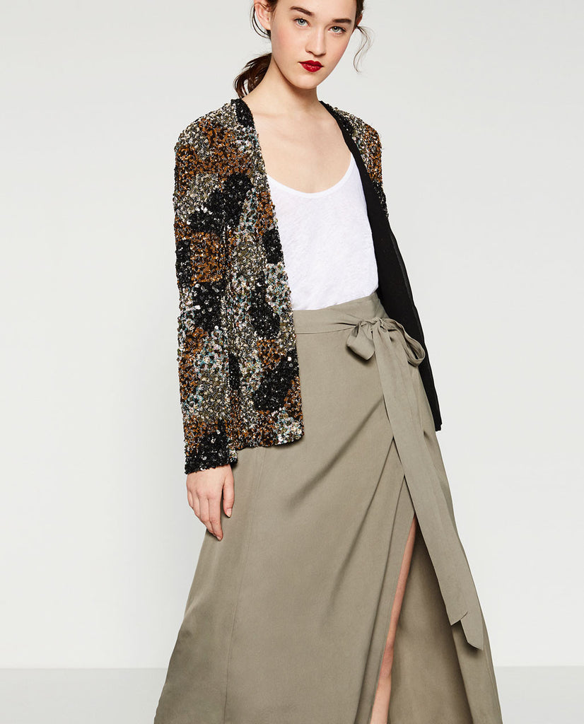 SEQUIN PATCHWORK JACKET