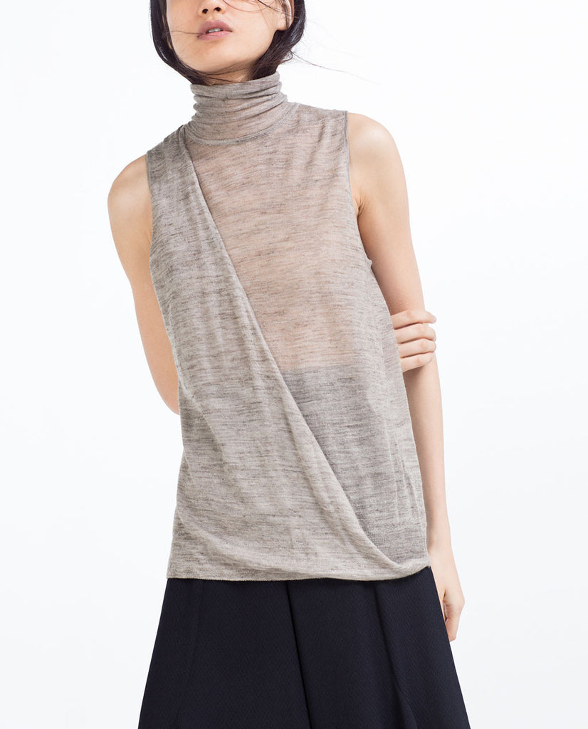 DRAPED SWEATER