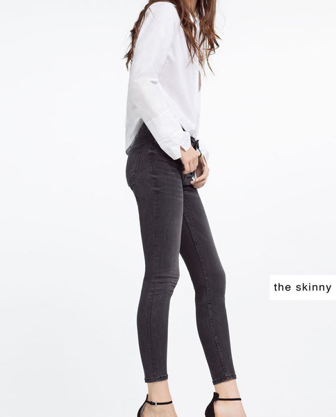 MID-RISE SKINNY JEANS