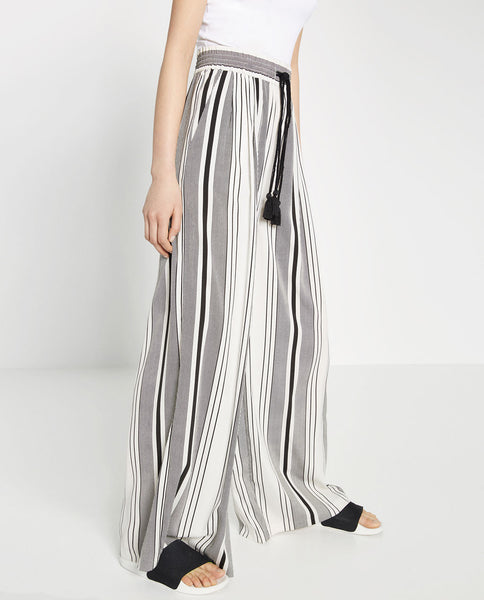 PRINTED PALAZZO TROUSERS