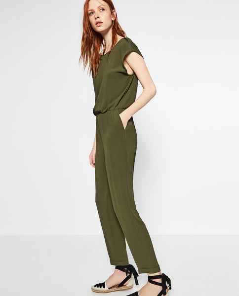 JUMPSUIT WITH SHOULDER ZIPS