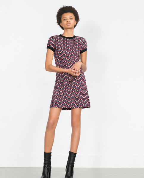 JACQUARD DRESS