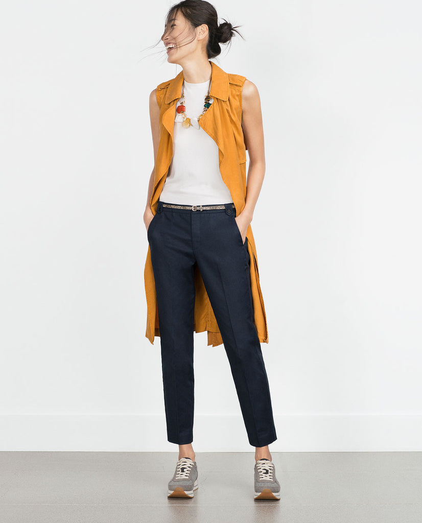 DOUBLE FABRIC TROUSERS